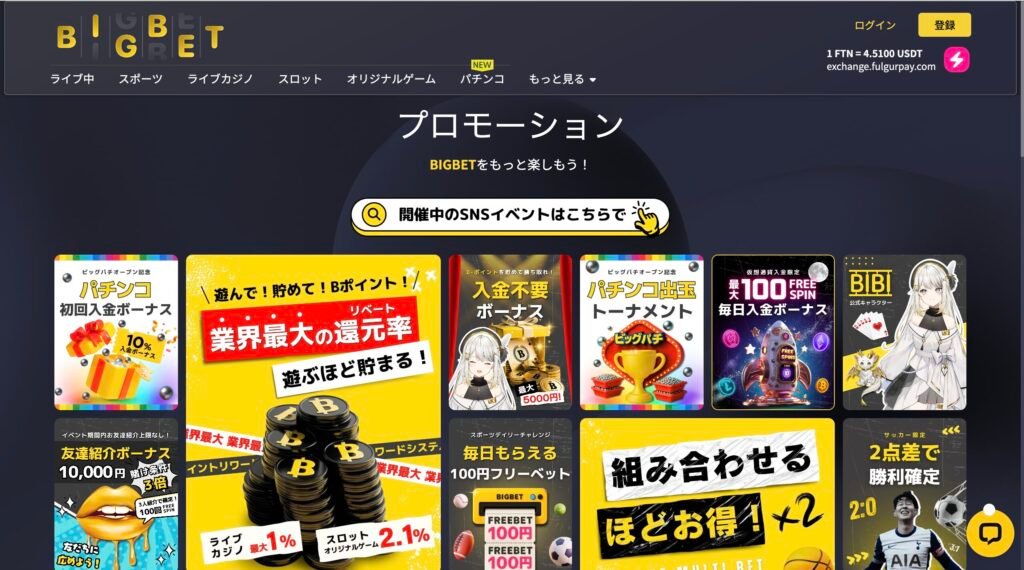 ビッグベットカジノ公式サイト